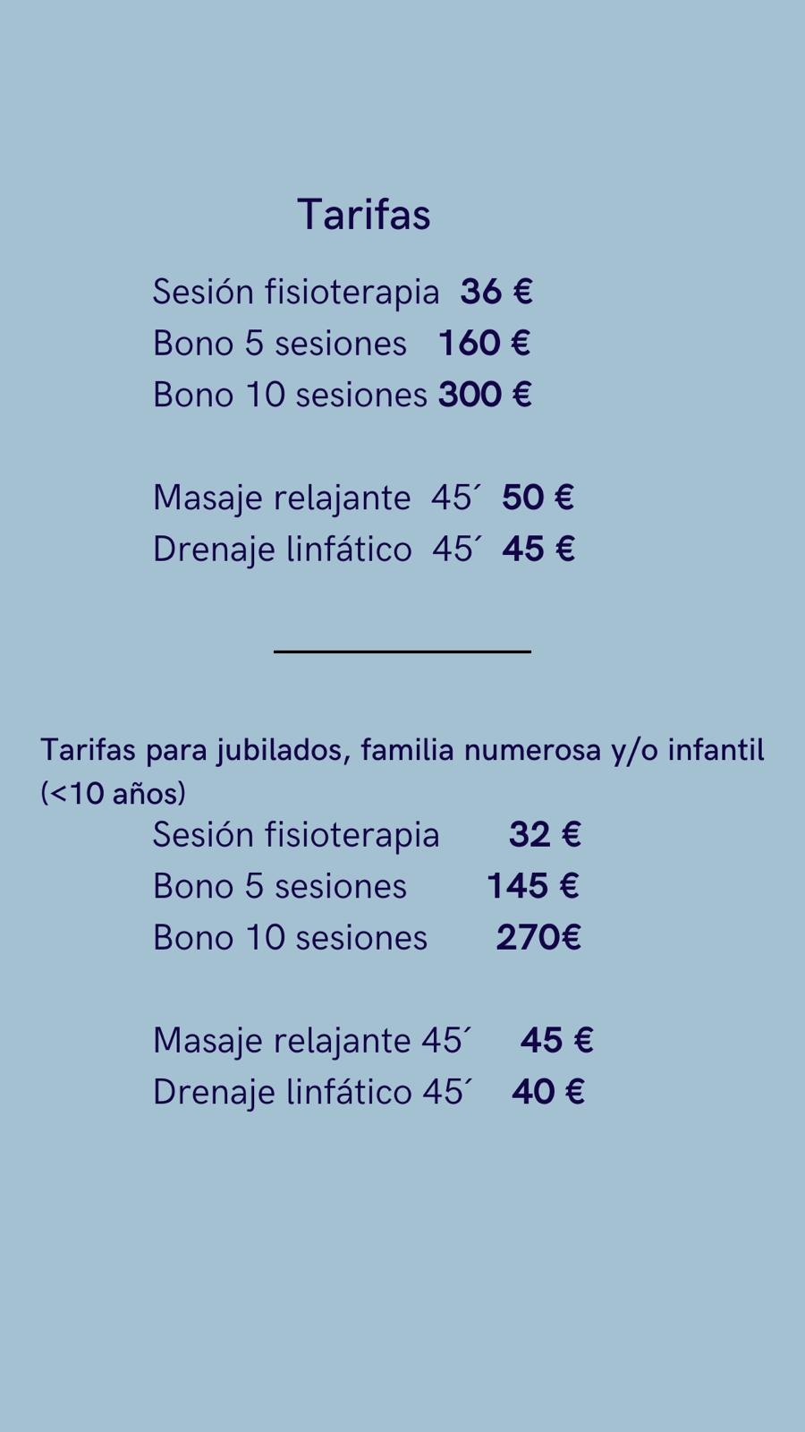 fisio precios